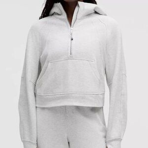 Lululemon Gray Oversized Scuba Half-Zip Hoodie